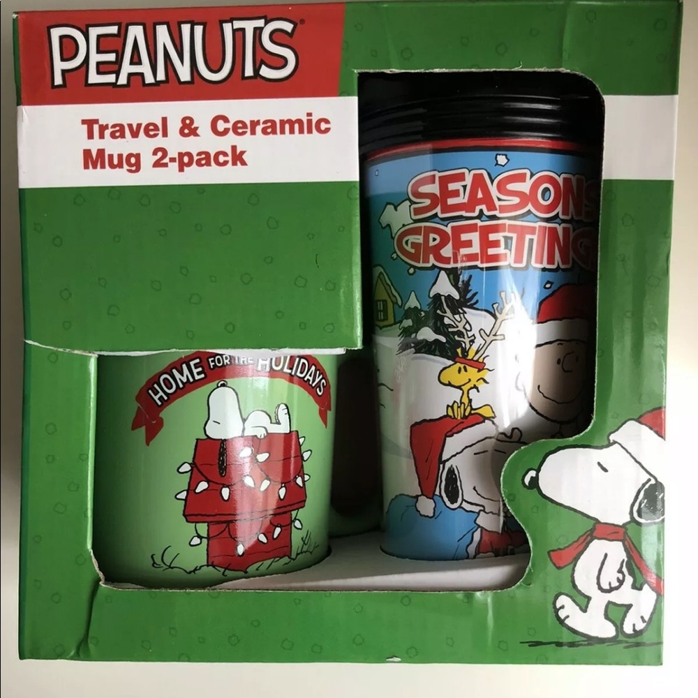PEANUTS Snoopy Charlie Brown Travel&Ceramic Mug
